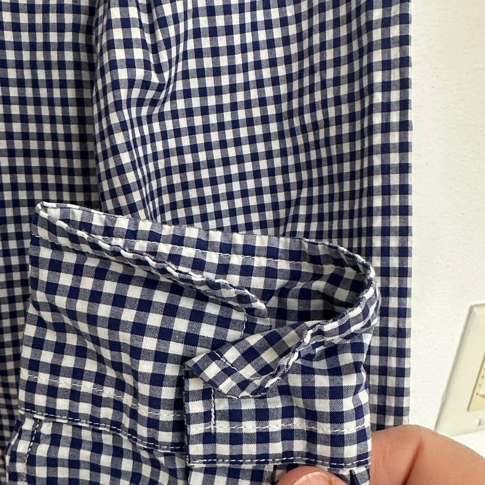 Ralph Lauren Kids Navy and White Checkered Shirt